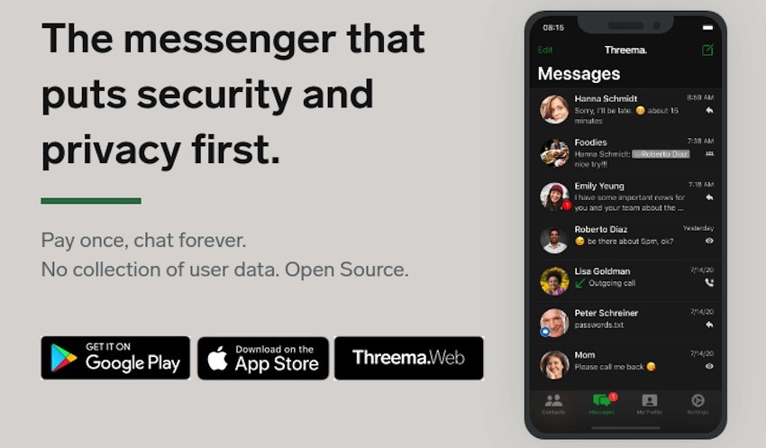 intelligens effektiv klassisk Threema Review: A Secure Messenger With Some Drawbacks
